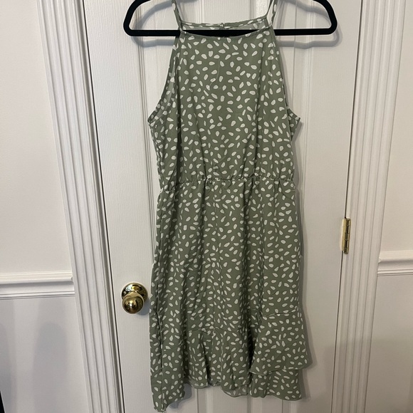 Polka dot halter sundress. - Picture 2 of 5